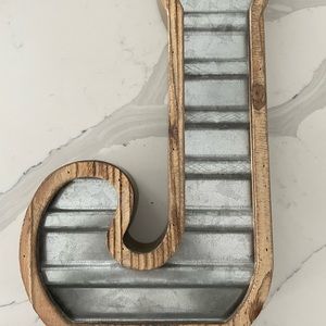 SOLD “J” sign decor